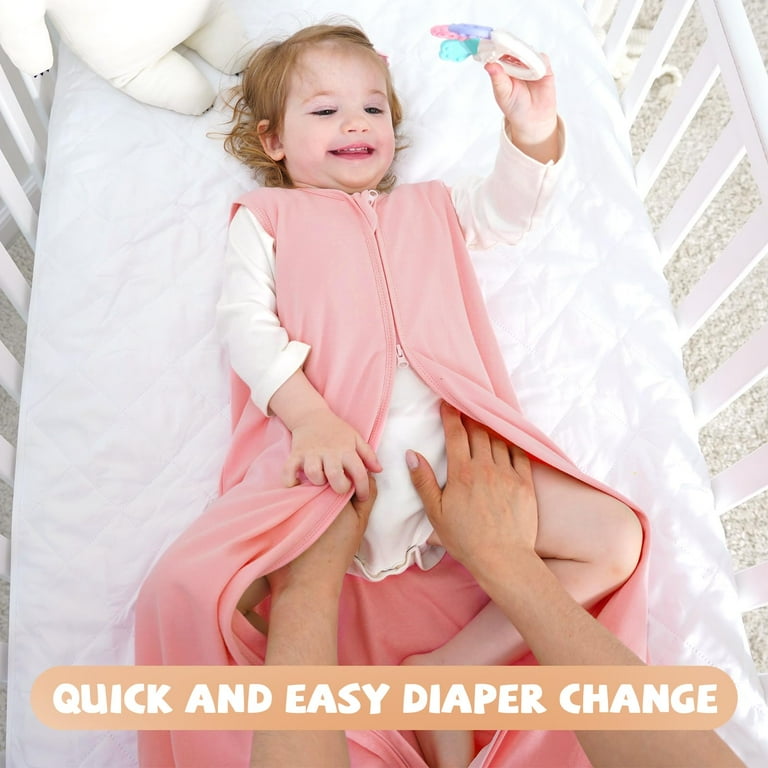 Yoofoss Baby Sleep Sack 6 12 Months Baby Wearable Blanket 100 Cotton 2 Way Zipper TOG 0.5 Toddler Sleeping Sack Lightweight Sleep Sacks for Babies Medium Walmart
