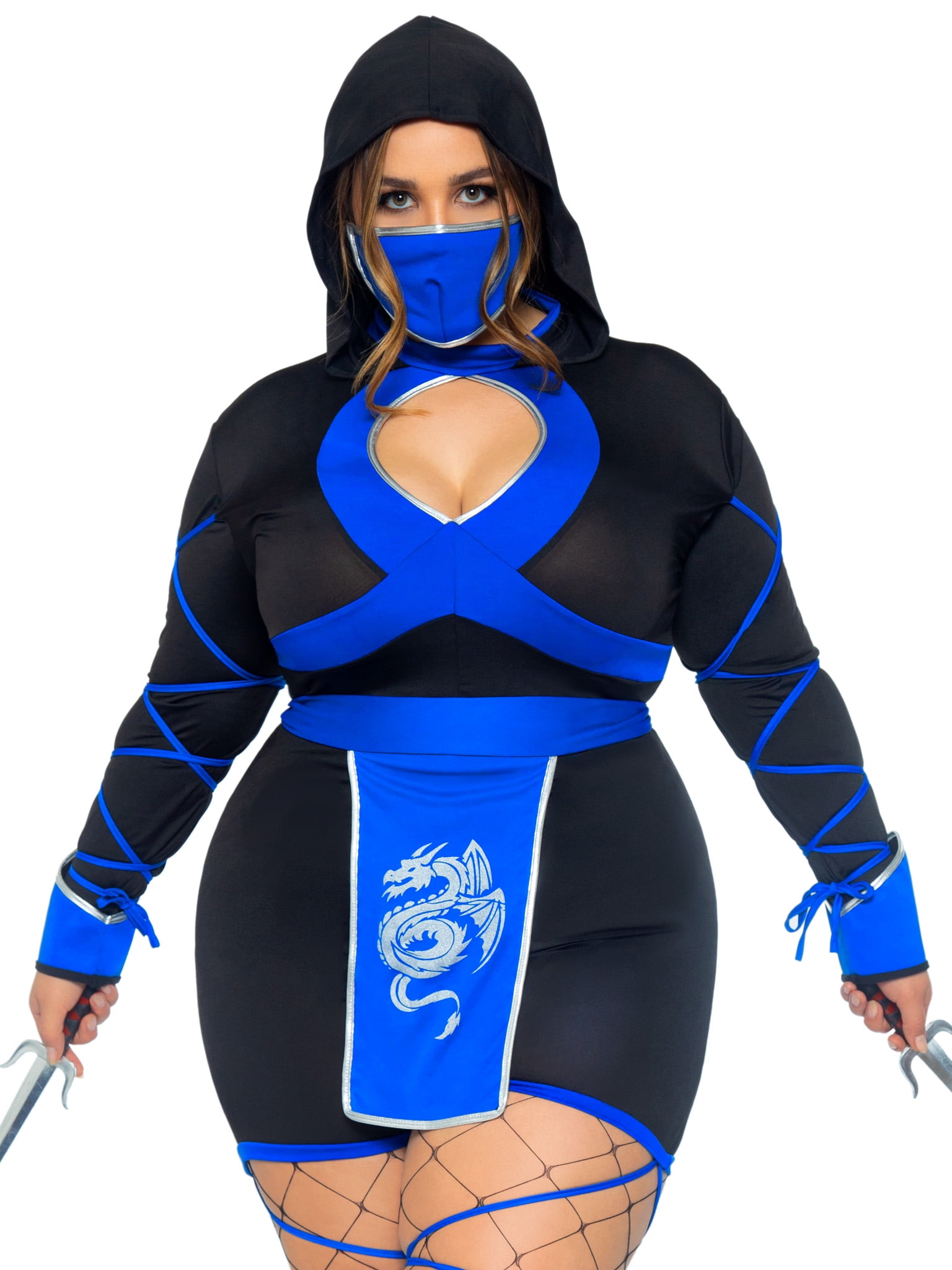 Leg Avenue Womens Plus Size Ninja Costume - Walmart.com