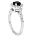 thumbnail image 3 of Pompeii3 1 1/2ct Black Diamond Engagement Ring 14K White Gold, 3 of 6