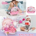 thumbnail image 6 of Vanity Set with Music and Lights for Girls Toys 3-5-7, Pretend Play Vanity Set Kids Toys for Girls 3 4 5 6 7 Year Old, Birthday Gifts Toys for Girls 3-6 Years, 6 of 6
