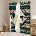 thumbnail image 3 of Homewish Hippie Racing Horse Curtains Pack of 2 (42x84 Each), Western Hippie Aztec Curtains Blackout, Countryside Animal Bedroom Curtains, Blackout Curtains Room Decor, 3 of 6