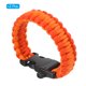 thumbnail image 3 of Pulseras de paracord de supervivencia Uxcell, paquete de 2 pulseras trenzadas de paracord, rojo, naranja, 3 of 5