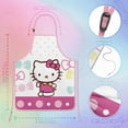 thumbnail image 2 of Boys Girls Kids Apron with Pocket,Hello Kawaii Cat Cute Adjustable Child Neck Strap and Bib Funny Aprons Kitchen Toddler Aprons for Cooking Baking, 2 of 6