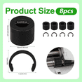 thumbnail image 3 of 4Pcs Rubber Roller Resolution, Retaining Clip Rings Compatible for , Keep Rubber Roller From Moving, 3 of 6
