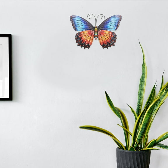 OUNONA  Butterfly Wall Art Sculpture Decor Hanging Decorations