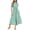 Striped Green, variant on PRETTYGARDEN Women's Summer Maxi Button Up Shirt Dress Short Sleeve Striped A Line Long Flowy Elegant Spring Dresses