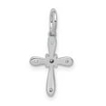 thumbnail image 3 of 14K White Gold Charm Pendant Diamond Round .03Ct. Cross, 3 of 4