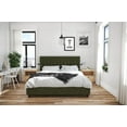 thumbnail image 3 of Novogratz Brittany Upholstered Bed, Full, Green Linen, 3 of 13
