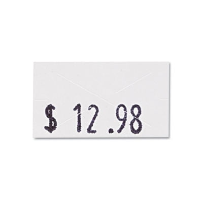 5/8 x 13/16 Inches White 3 Rolls/Box 090949 1000/Roll Garvey Two-Line Pricemarker Labels 