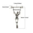 Hot Nipple Ring Stainless Body Piercing Earrings Nipple Ring Skeleton