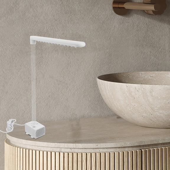 SEWCHICS White Plastic Bird Shower for Macaws and Cockatiels with Waterfall Simulation, Easy to Install Cage Accessory