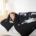 thumbnail image 4 of Feelyou White Game Console Queen Comforter Set, Galaxy Stars Bedding Comforter Set, 3pcs, 4 of 8