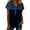 Navy -BI10, variant on Nestiefly Denim Shirts for Women Button Up V Neck Lapel Collar Casual Short Sleeve Fashion Patchwork Western Blouses 2026 Dark Green 3XL