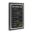 thumbnail image 4 of Stupell Industries Perfect Day Gamer Life Typography Painting Black Floater Framed Art Print Wall Art, 21 x 31, 4 of 10