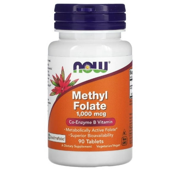 Metilfolato Now Methyl Folate 1000 mcg 90 Tabletas