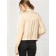 thumbnail image 5 of Allegra K Chaqueta Cremallera Completa Bolsillos Cuello Alto Peso Ligero Para Mujer Beige XL, 5 of 6
