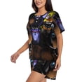 thumbnail image 2 of Lsque Five Nights At Freddy'S Women's Short-Sleeved Pajama Set - 2 Piece Soft and Lightweight Sleepwear Set-X-Large, 2 of 9