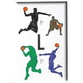 thumbnail image 1 of Basketball Light Switch Plate and Outlet Covers Basketball Sports Children's Room Wall Decor (Single Toggle Switch Plate), 1 of 2