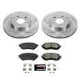 thumbnail image 3 of PowerStop Front Z23 Evolution Sport Carbon-Fiber Ceramic Brake Pad and Drilled & Slotted Rotor Kit Fits: MAZDA Select Models K6968, 3 of 10