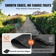 thumbnail image 4 of VEVOR Weed Barrier Landscape Fabric, 4*50FT Heavy Duty Garden Weed Fabric, Woven PP Weed Control Fabric, Driveway Fabric, Geotextile Fabric for Landscaping, Ground Cover, Weed Blocker Weed Mat, Black, 4 of 10