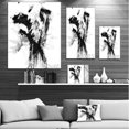 thumbnail image 4 of Black Paint Stain - Abstract Canvas Art Print - 20x40, 4 of 4