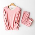 thumbnail image 1 of Womens Thermal Underwear Set Base Layer Fleece Lined Soft Top Bottom, 1 of 5