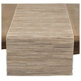 thumbnail image 4 of Fennco Styles Shimmering Woven Nubby Texture Water Hyacinth Table Runner (Natural 14"x54"), 4 of 6