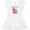 AA-White, variant on Inktastic I Love Hippos with Pink Hippo and Flowers Gift Baby Girl Dress