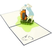 Golf - 3D Pop Up Greeting Card for All Occasions - Love, Birthday, Retirement, Congratulations, Thank You, Get Well,