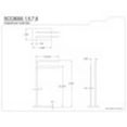 thumbnail image 3 of Kingston Brass SCC8007 31.75 in. Edenscape Pedestal Dual Towel Rack, Brushed Brass, 3 of 3