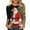 Multicolor, variant on Oksale Santa Claus Printed Blouses for Women Plus Size Round Neck Christmas Shirts Loose 3/4 Sleeve Tops Lightweight Comfortbale Blouse 2025 Multicolor S