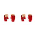 thumbnail image 3 of Guantes tejidos Qarigey invierno para hombres y mujeres Rojo 2Conjunto, 3 of 6
