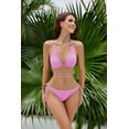 thumbnail image 2 of Women Sexy Rope Around Bikini Sets Two Piece Swimsuit Fashion Metal Ring Bathing Suit Swim Wear, 2 of 9