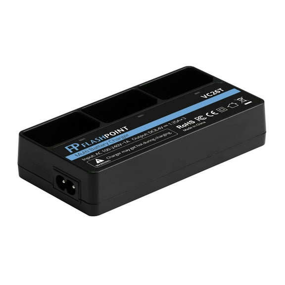 Flashpoint VC26T Multi Battery Charger for the VB-26 V1 / Zoom Li-on Battery