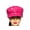 Hot Pink, variant on PU Leather Fiddler Cap Newsboy Cabbie Baker Boy for Women Pageboy Visor Elastic Back