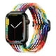 thumbnail image 2 of Adecuado para Apple Apple iwatch Correa de reloj plana para hebilla deslizante tejida de nailon arcoíris Correa elástica universal, 2 of 5