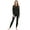 Black, variant on Thermal Underwear Women's Super Soft Long John Set Bottom Ski Winter Warm Top and Bottom Black S-2XL
