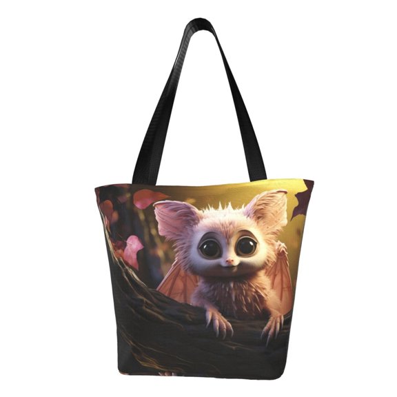 Easygdp Adorable Fluffy Bat Shoulder Bags for Women,Crossbody Bags Shoulder Purse Handbag for Women