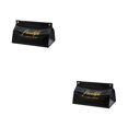 thumbnail image 1 of Ounissouiy Caja de escritorio Caja de almacenamiento de papel para coche Servilleta de cuero de imitación Contenedor Decoración Oficina Caja de negro plano 2Conjunto, 1 of 6