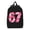 A, variant on 67 Numerals Cartoon Embroidered Backpack Cute Heart Print Casual Daypack Lightweight Comfortable Shoulder Bag for School Travel