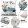 thumbnail image 3 of Fall Pillow Covers 18x18 Inch Set Of 4 Outdoor Decorations Throw Pillowcase Autumn Farmhouse White Pumpkin Linen Cushion Case For Thanksgiving Day, So, 3 of 5