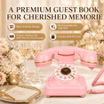 thumbnail image 3 of Audio Guest Book Wedding Phone, Vintage Voice Message Recorder Telephone with Premium Gift Box, 500H Capacity, Rechargeable Leave a Message Phone for Weddings, Bridal Shower, Birthday, 3 of 9