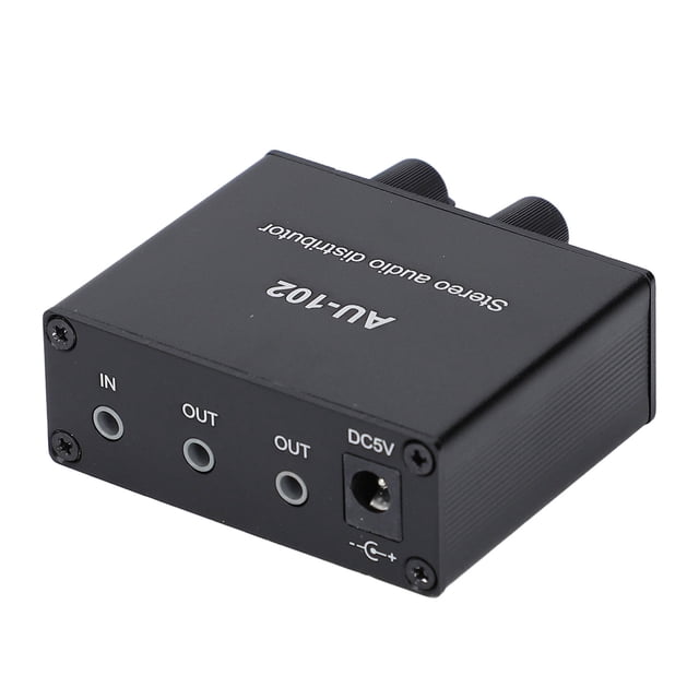Distribuidor De Sonido Activo, Alta Fidelidad 1 En 2 Salida Distribuidor De Sonido Activo DC5V Interfaz De 3,5 Mm Para El Hogar