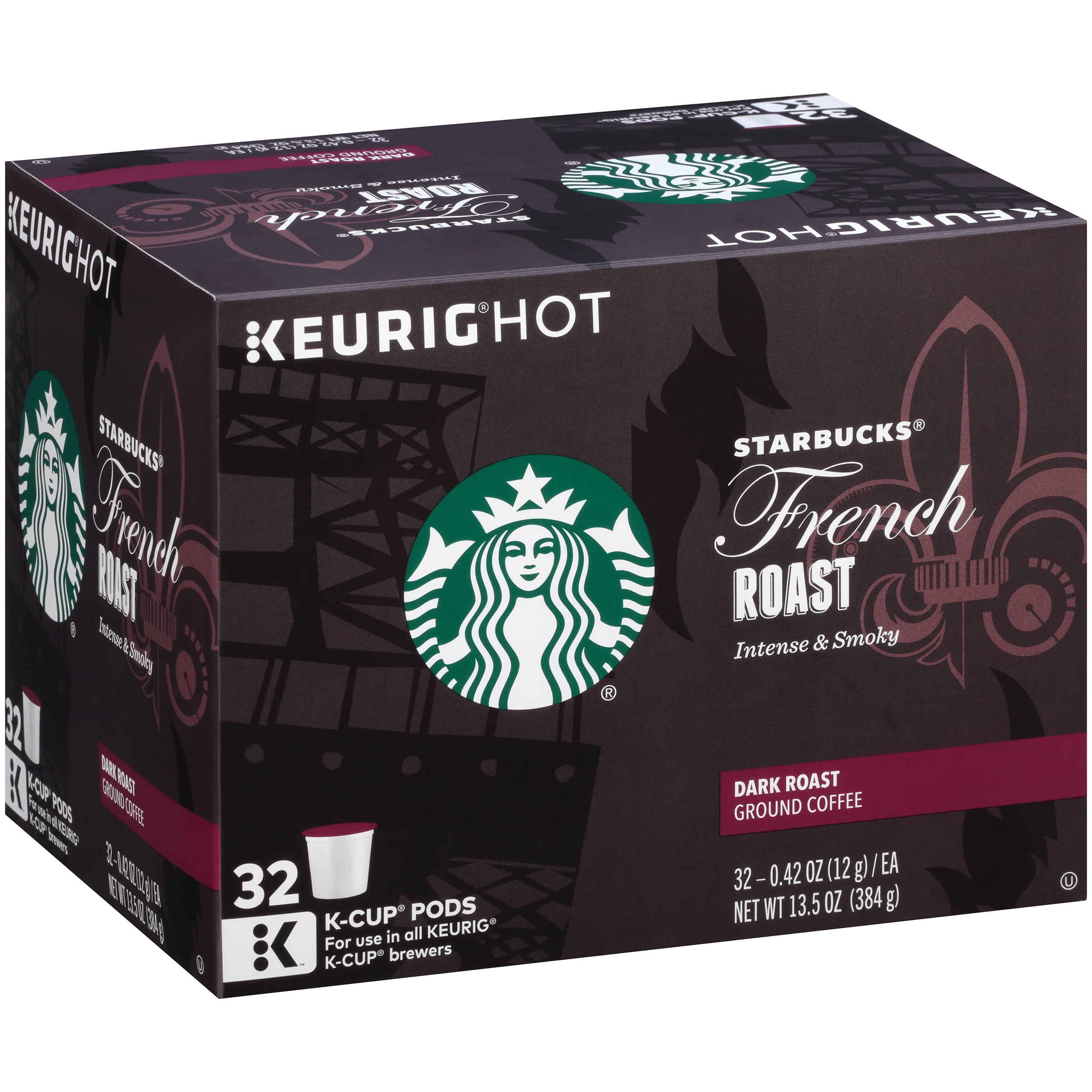 Dark Roast Ground Coffee K-Cup Pods 