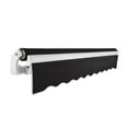 thumbnail image 3 of Awntech 18 Ft Maui Right Motorized Heavy Duty Patio Retractable Awning (216in x 9.25in x 120in), Black, 3 of 7