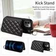 thumbnail image 3 of iPhone 12 PRO Case ,Card Slots Leather Wrist Strap Phone Cover for iPhone 12 PRO, 3 of 5