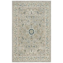 SAFAVIEH Heritage Geoff Oriental Area Rug, Ivory/Blue, 6' x 9'