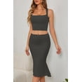 thumbnail image 3 of Conjunto de dos piezas CHYRII para mujer, sin mangas, cuello cuadrado, 3 of 7