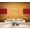 Color 4, variant on Wallpaper Basketball Court Layout Red Zones White Markings Peel and Stick Wall Murals 69"H x 96"W Removable PVC Wall Paper Self-Adhesive Wall Paintings Art Decor for Bedroom Living Room