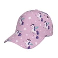thumbnail image 2 of Baseball Cap, Purple Cute Pony Trucker Hats Women Dad Hat For Workouts - Baseball Hat Adjustable Size, 2 of 2